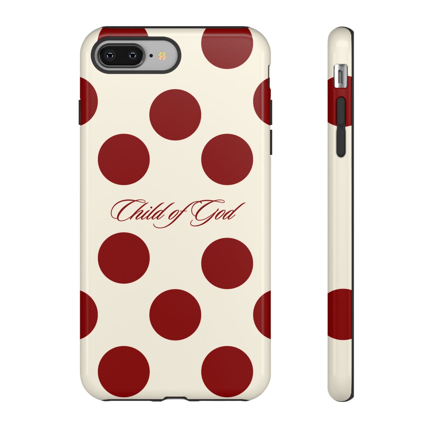 Child of God Red and Créame Phone Case