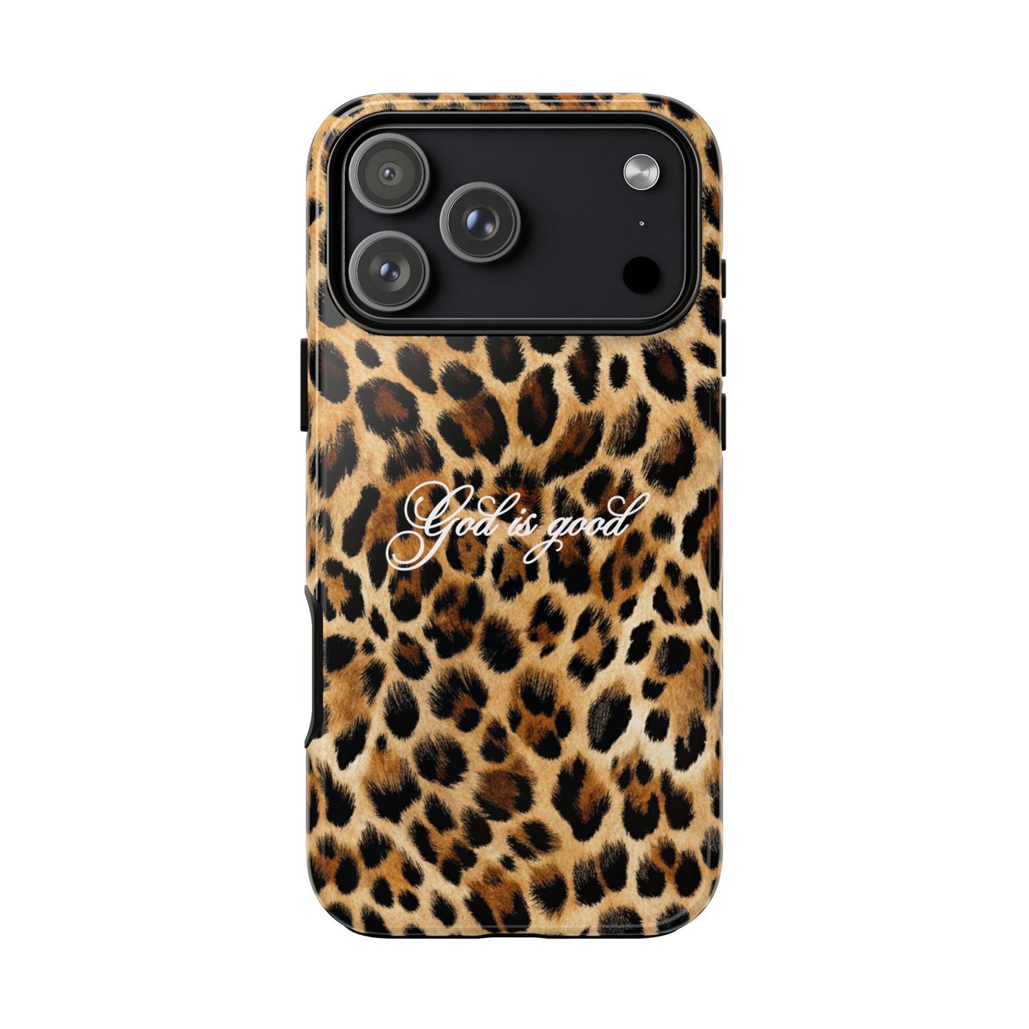 God is good Leopard Phone Case