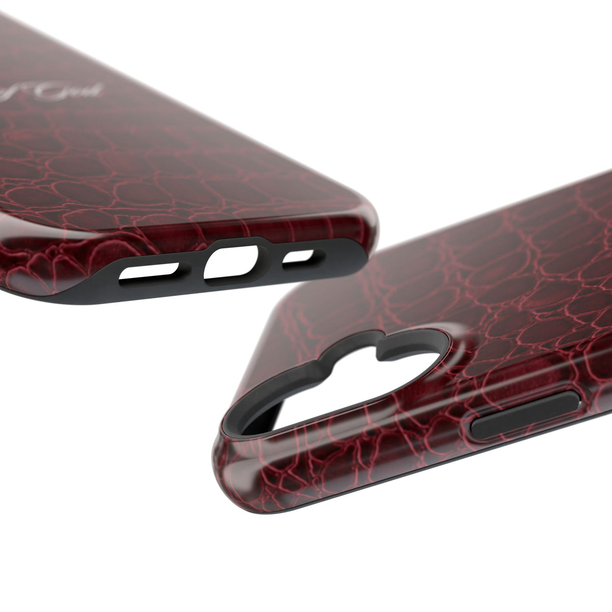 Child of God Burgundy Croc MagSafe Phone Case
