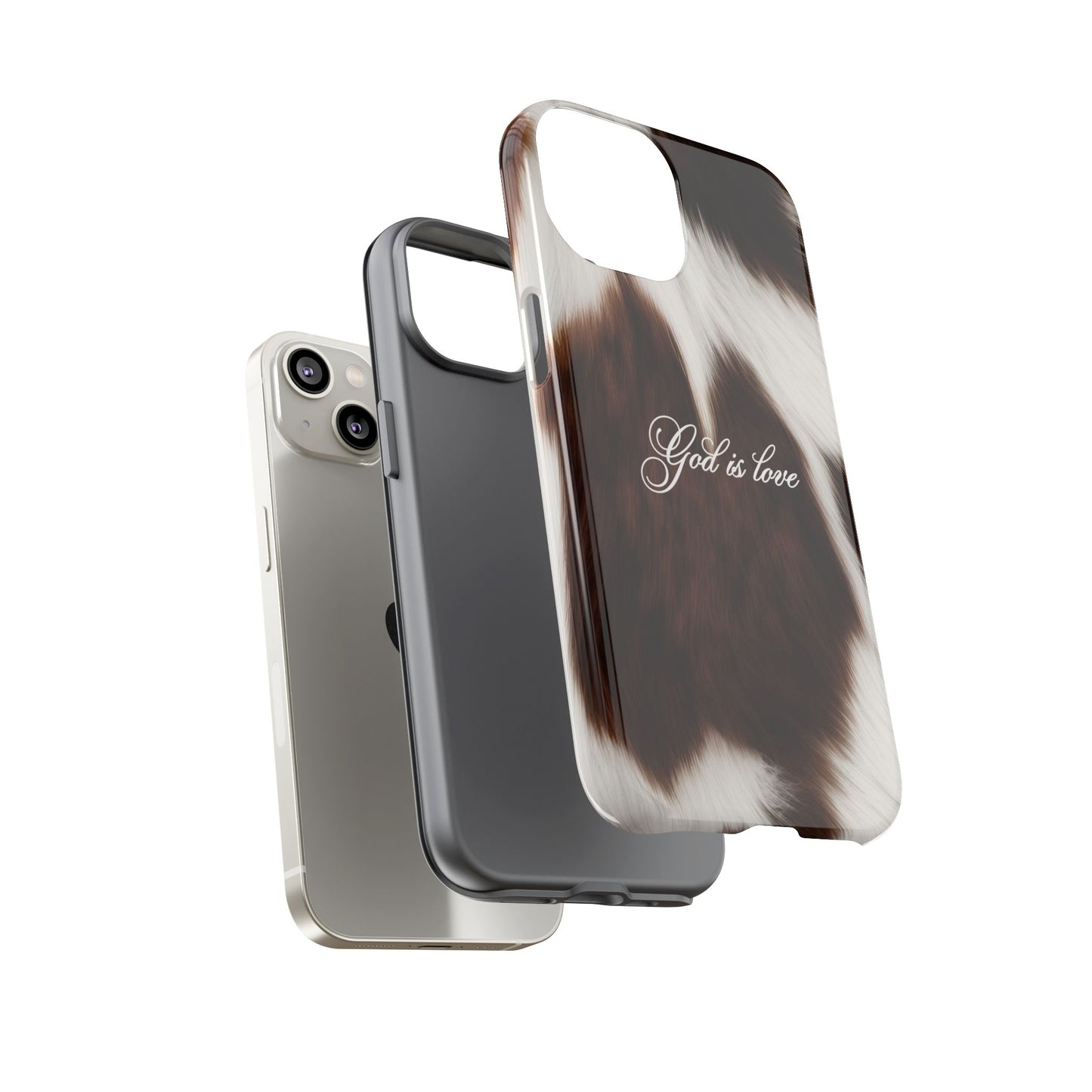 God is love Cow phone case