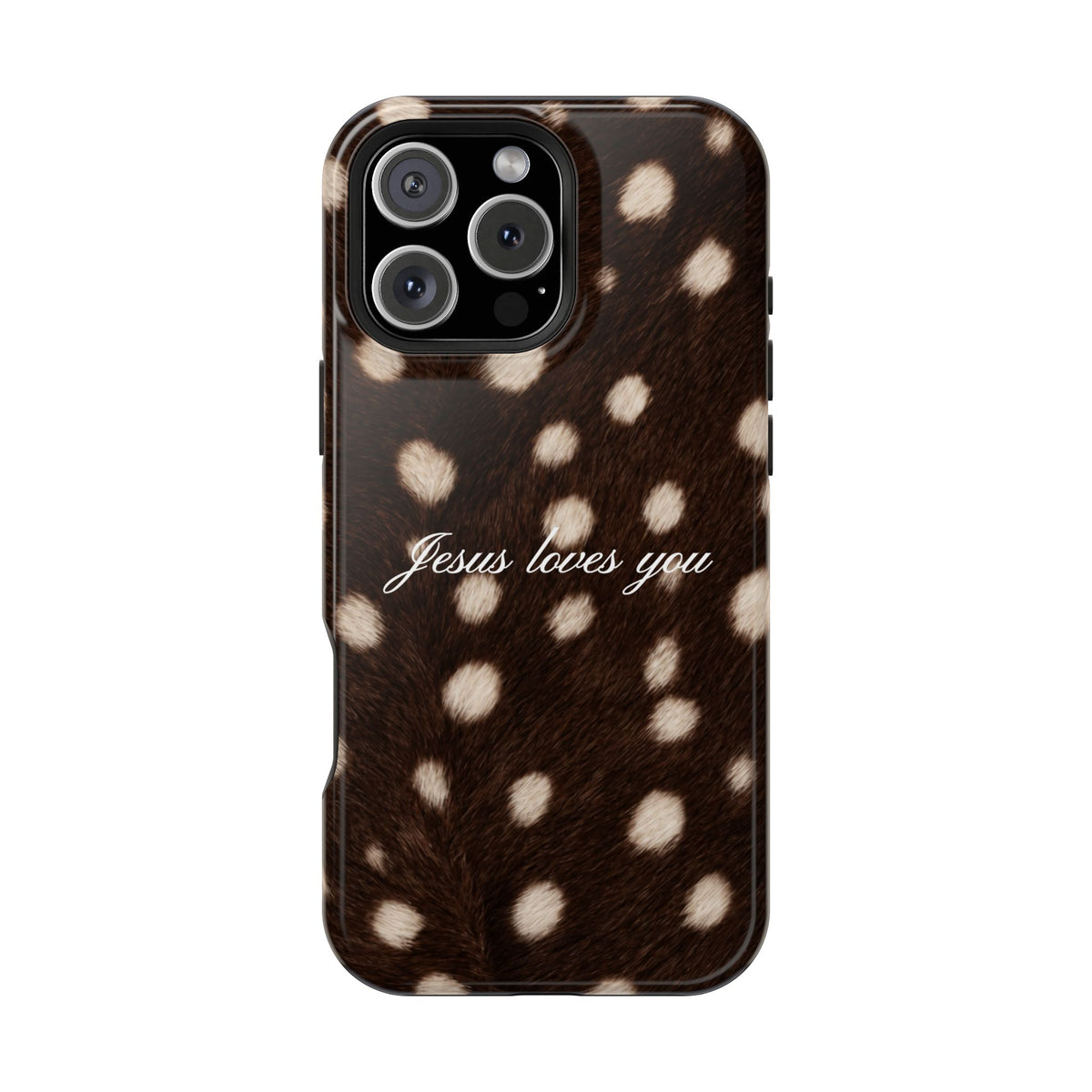 Jesus loves you Dark Fawn MagSafe Phone Case