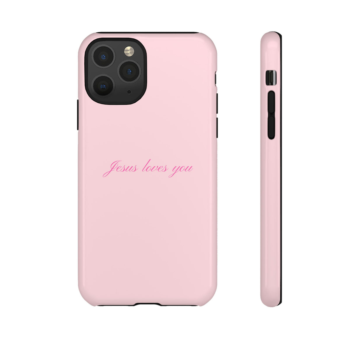 Jesus loves you Baby Pink Phone Case