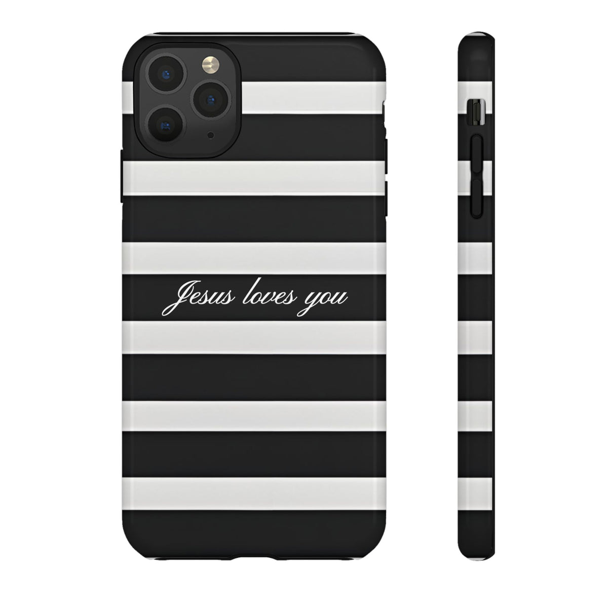 Jesus loves you Stripe Phone Case