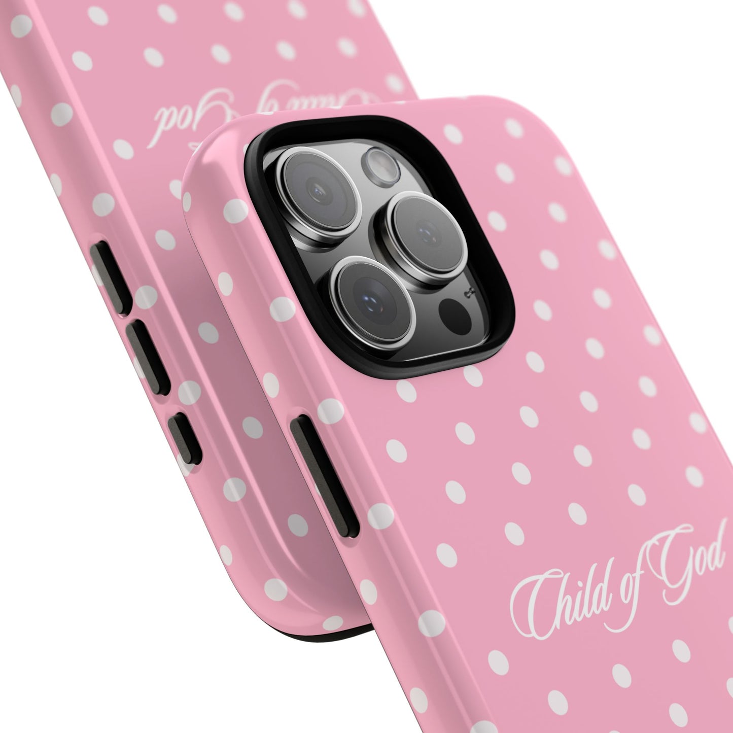 Child of God Pink Polka Dot Phone Case