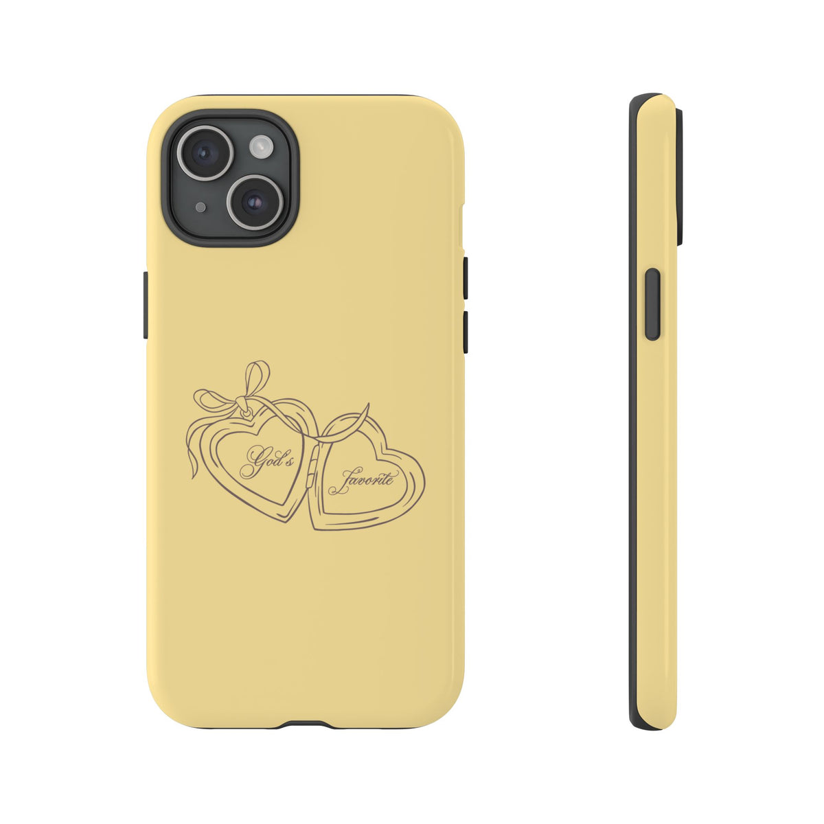 God’s favorite Butter Yellow Locket Phone Case