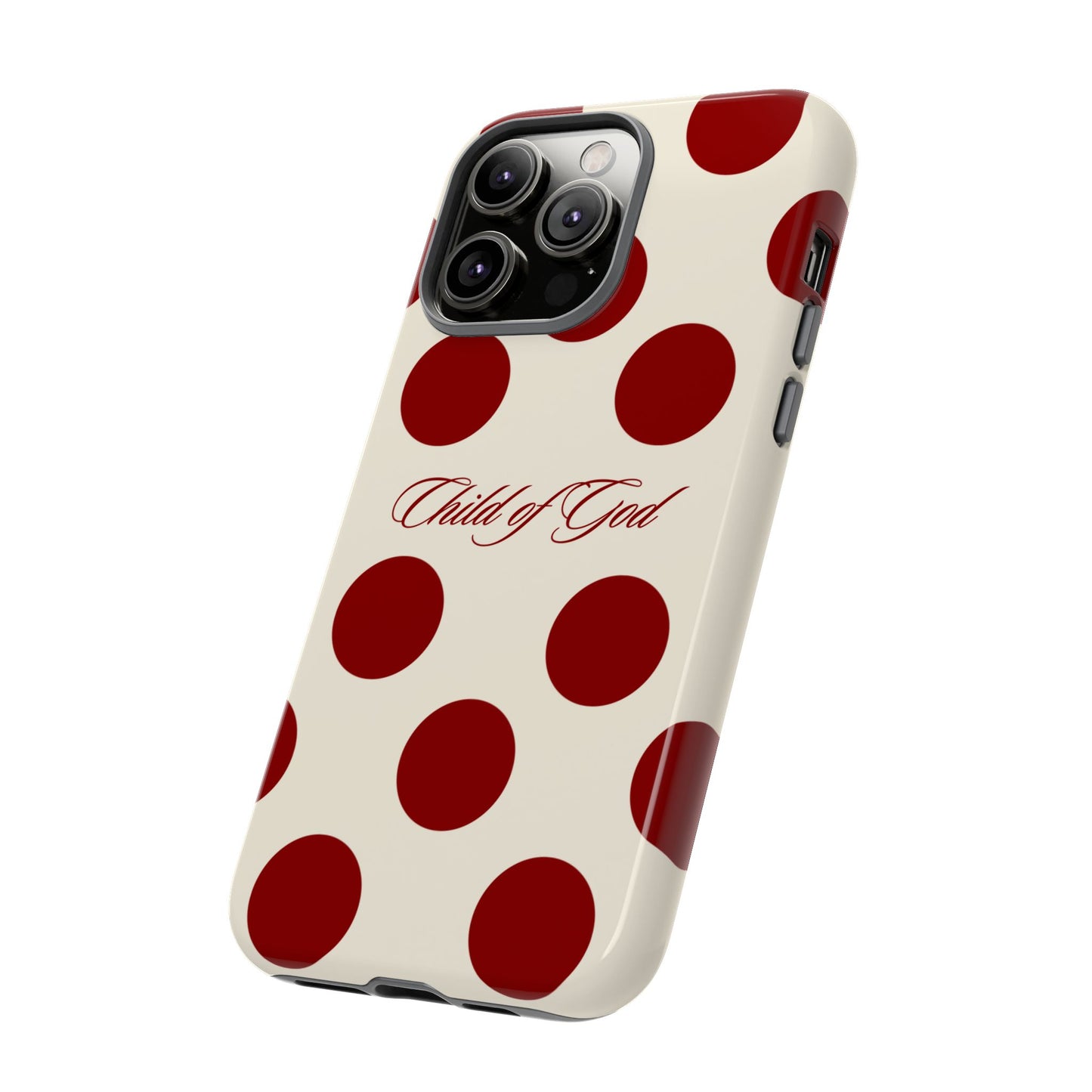 Child of God Red and Créame Phone Case