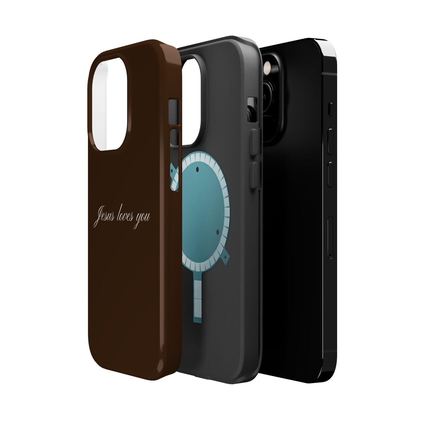 Jesus loves you Espresso MagSafe Phone Case