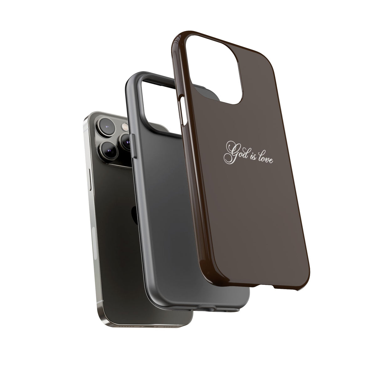 God is Love Espresso Phone Case