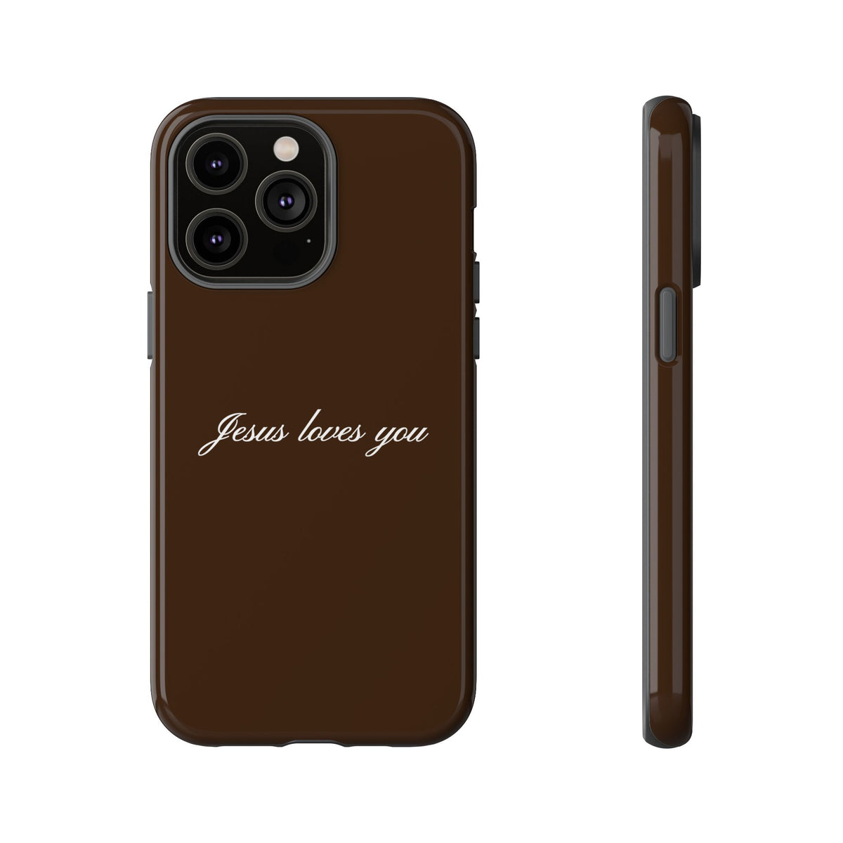 Jesus loves you Espresso Phone Case