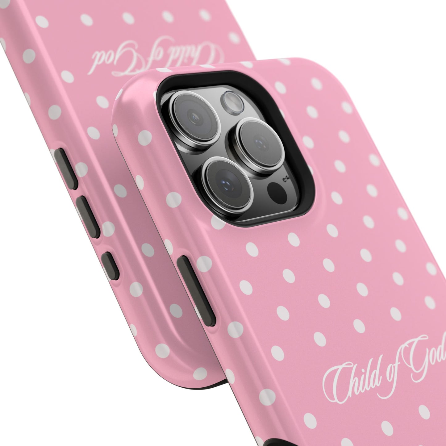 Child of God Pink Polka Dot Phone Case MagSafe