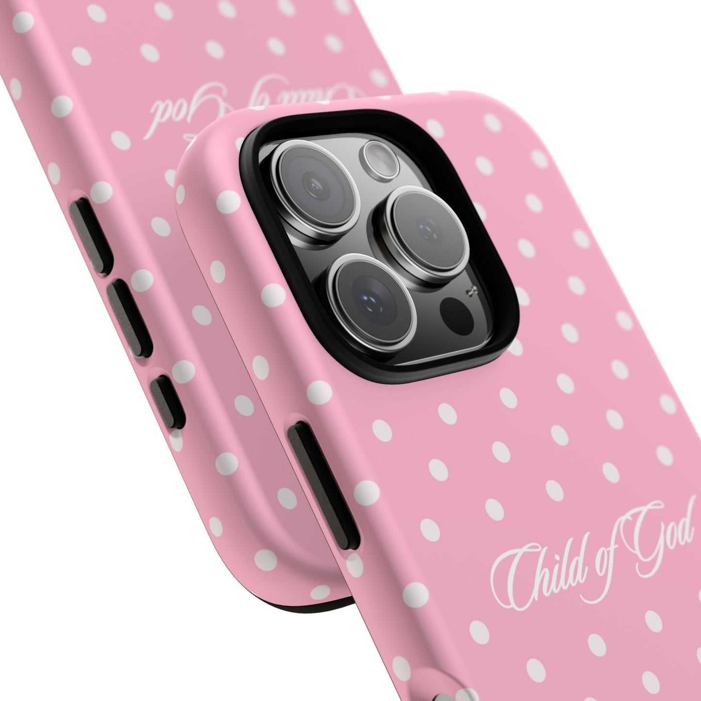 Child of God Pink Polka Dot Phone Case