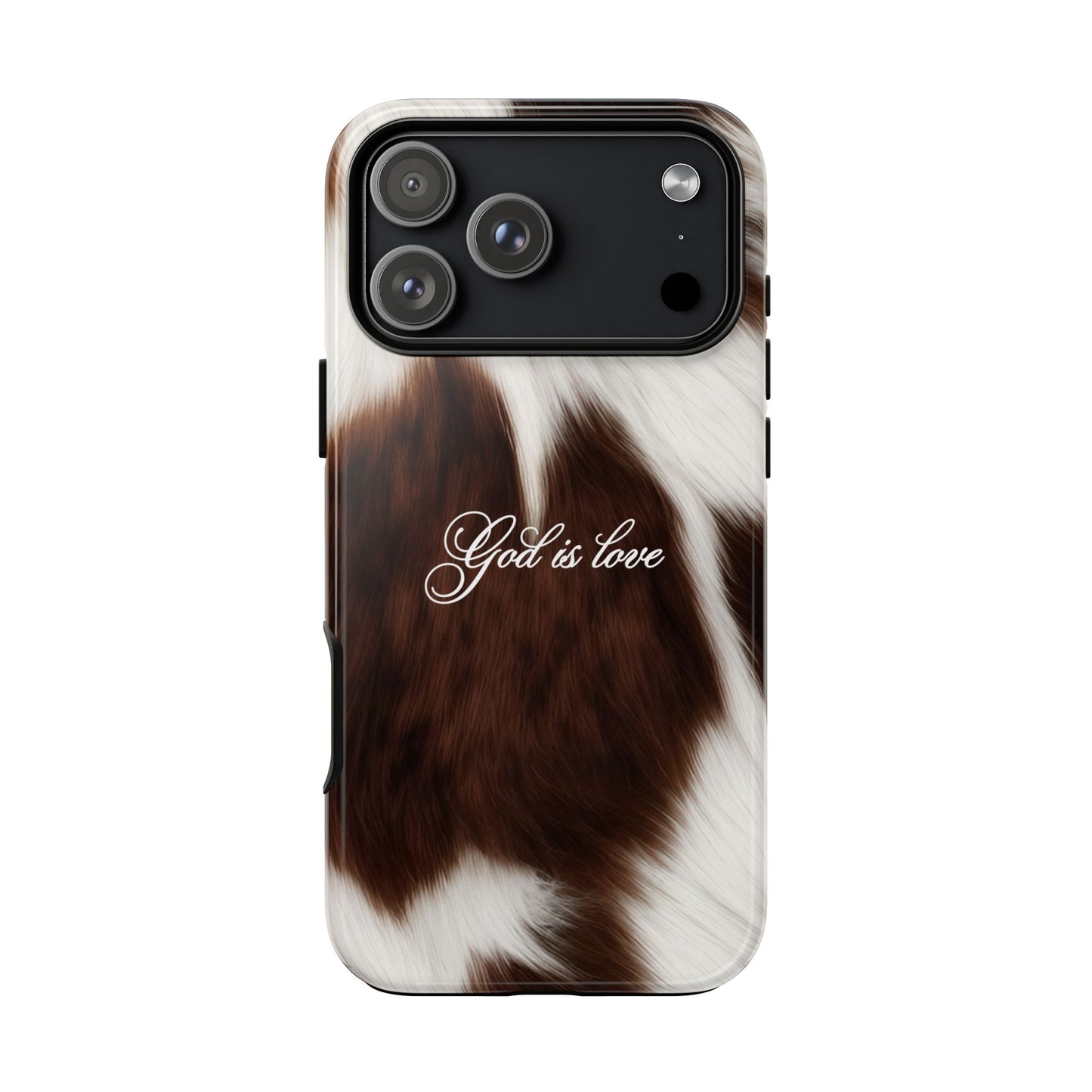 God is love Cow phone case