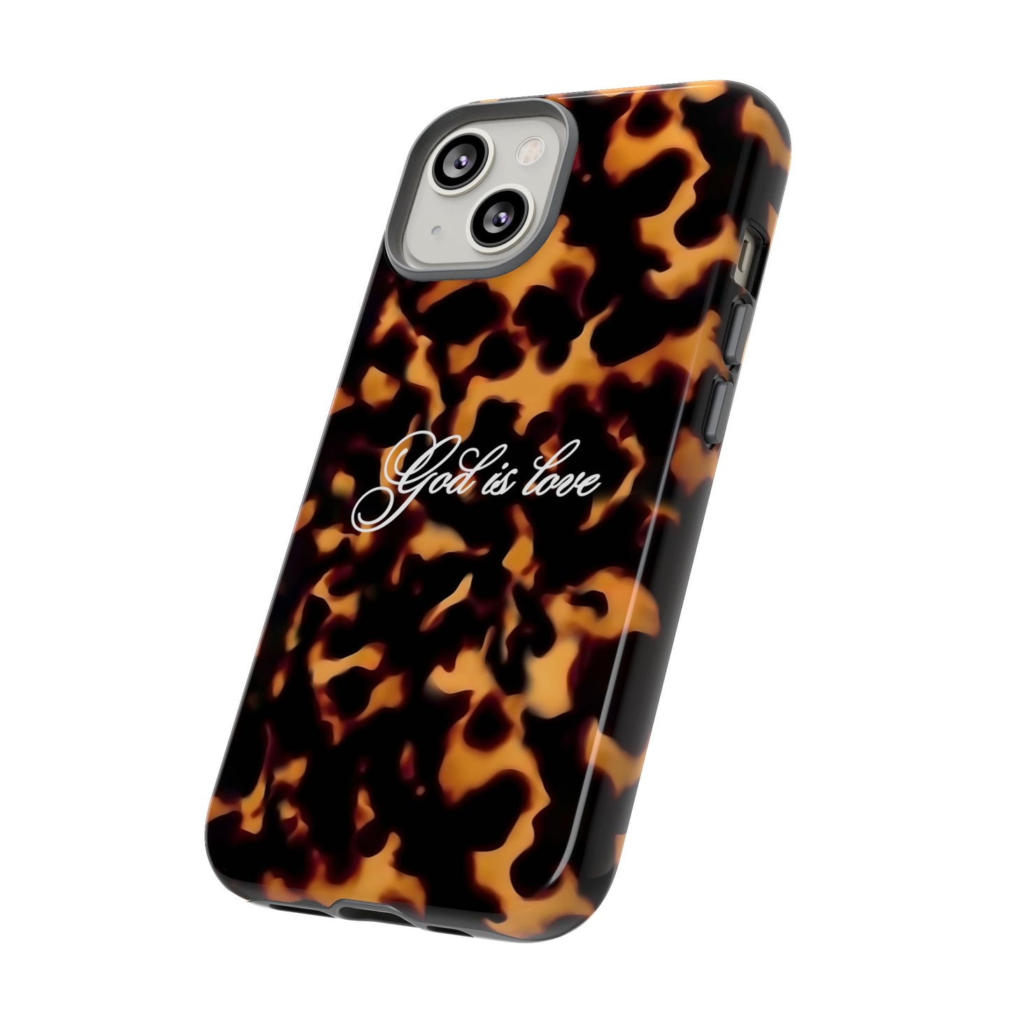 God is love Tortoise shell phone case