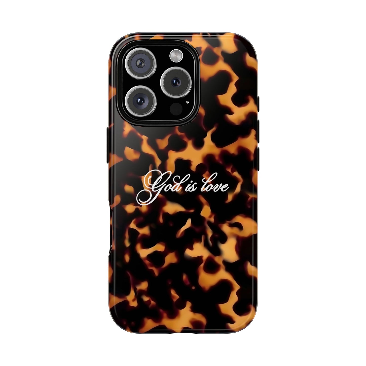 God is love Tortoise shell phone case