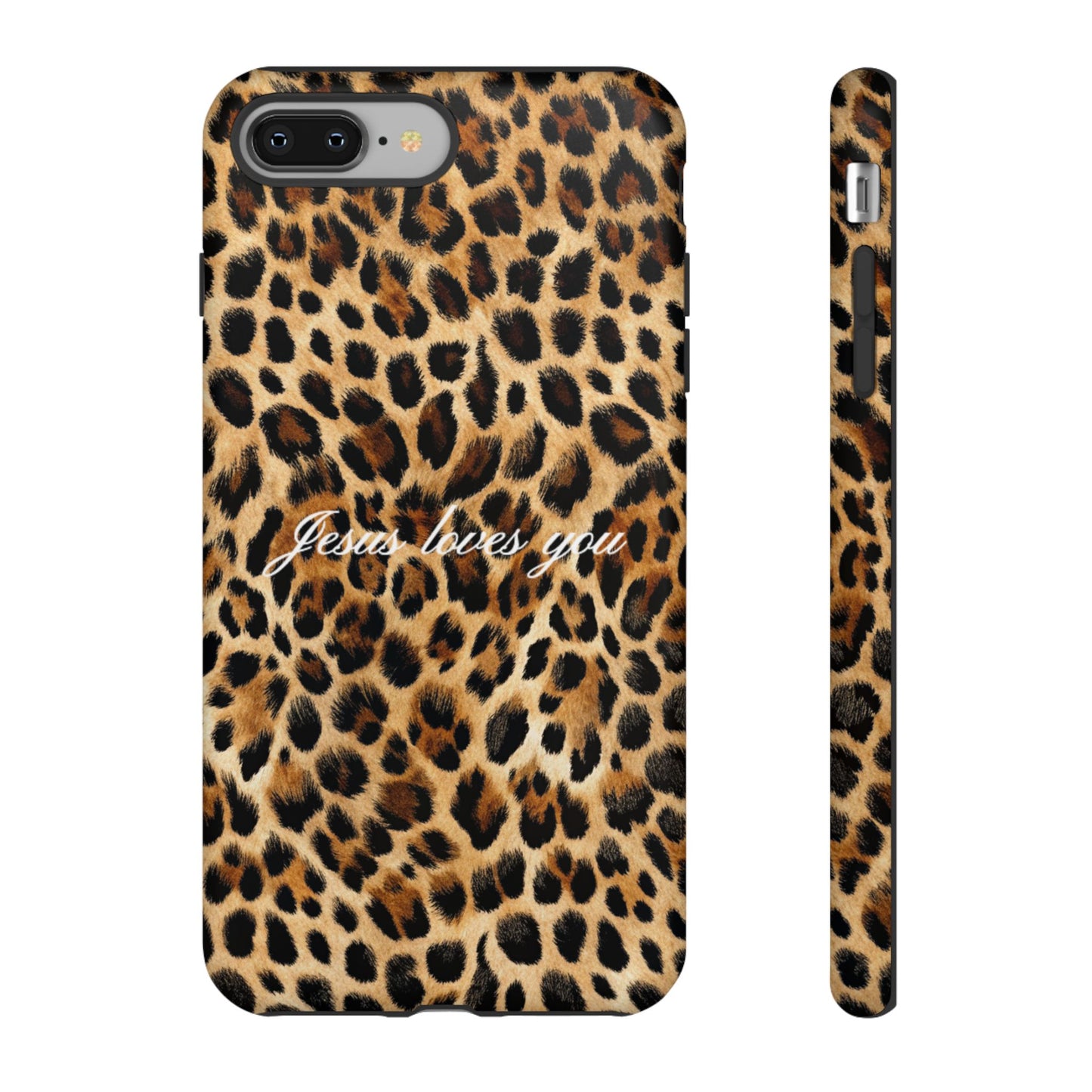 Jesus Loves You Leopard Phone Case