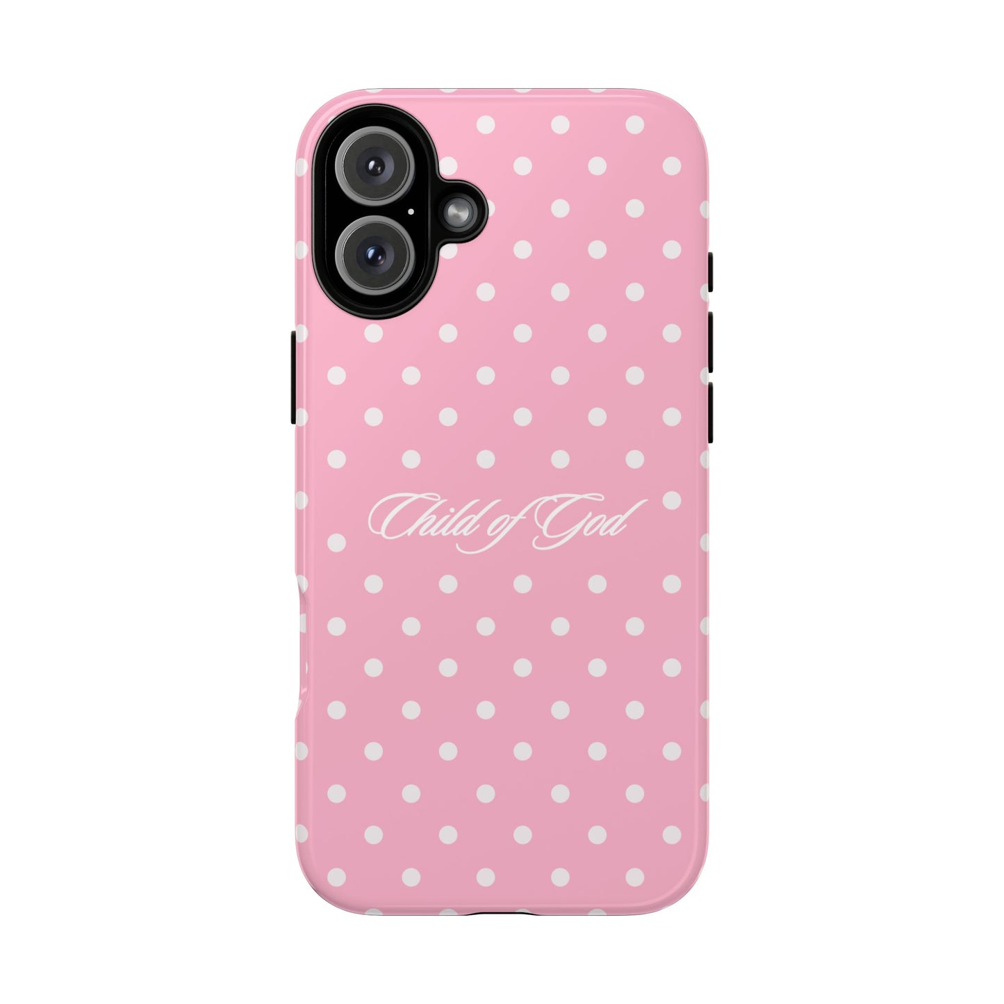 Child of God Pink Polka Dot Phone Case