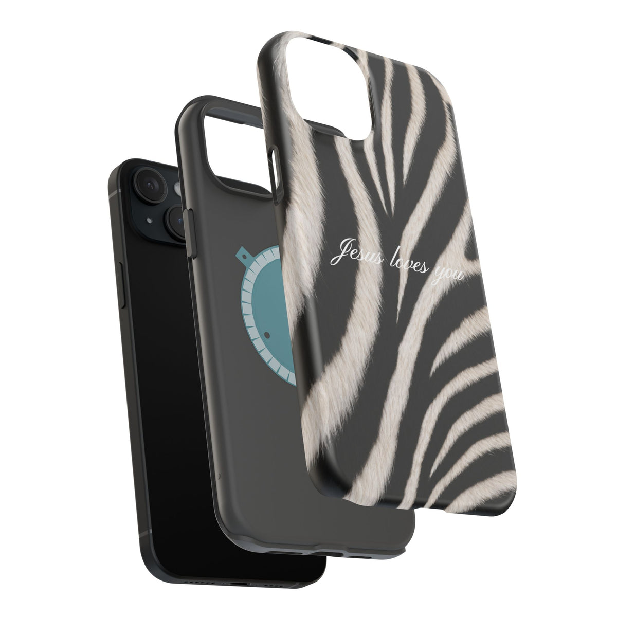 Jesus loves you Zebra MagSafe Phone Case