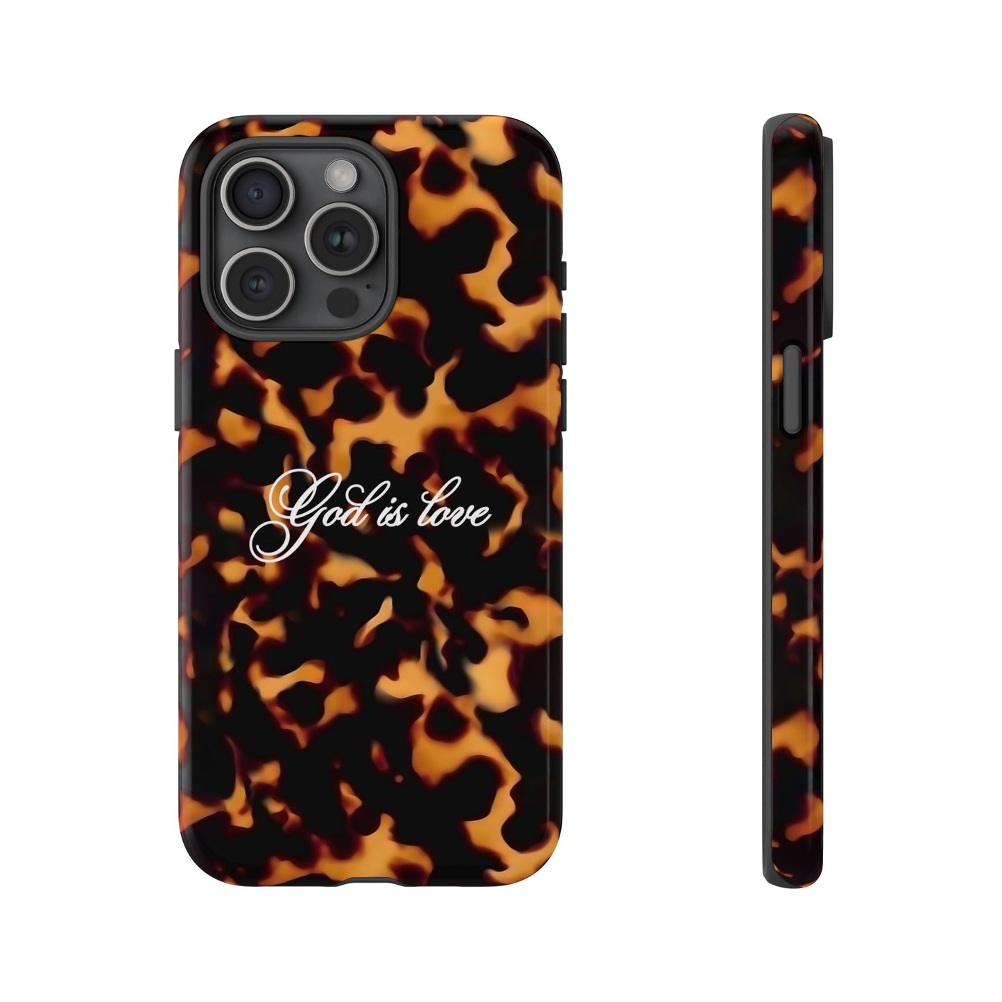 God is love Tortoise shell phone case