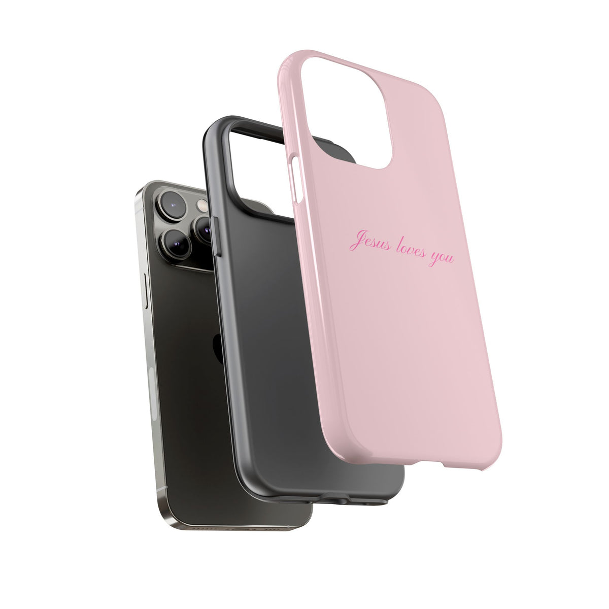 Jesus loves you Baby Pink Phone Case