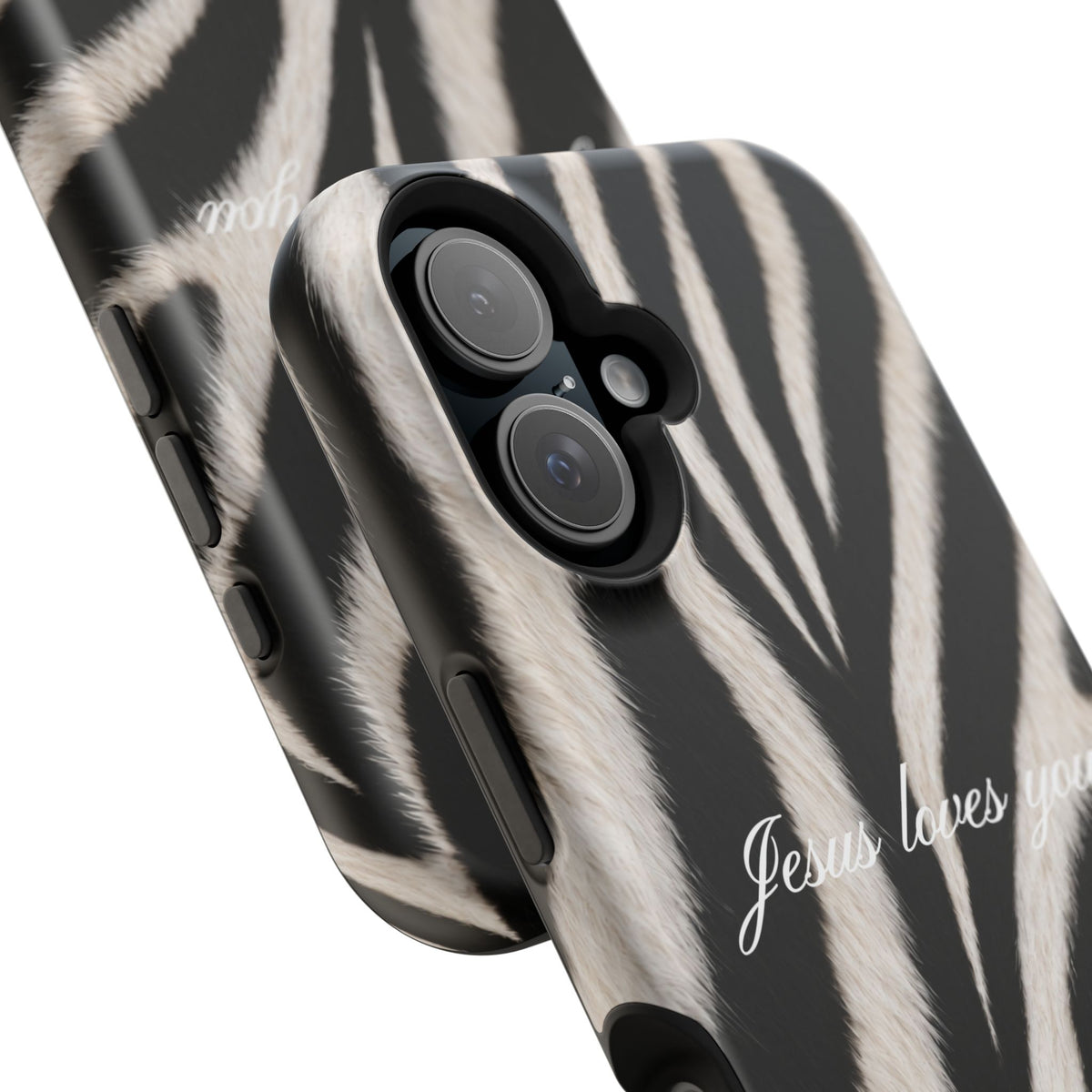 Jesus loves you Zebra MagSafe Phone Case