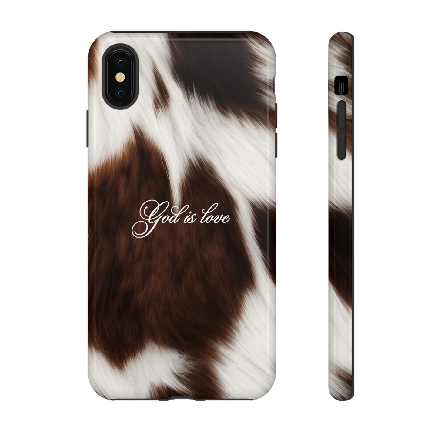 God is love Cow phone case