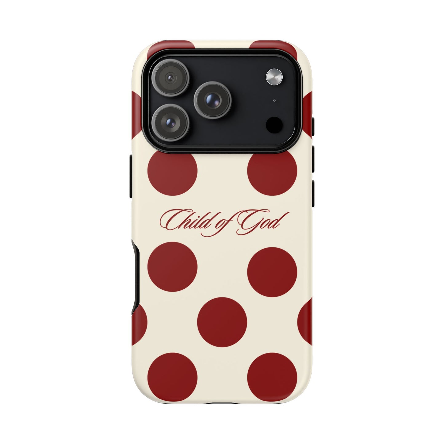 Child of God Red and Créame Phone Case