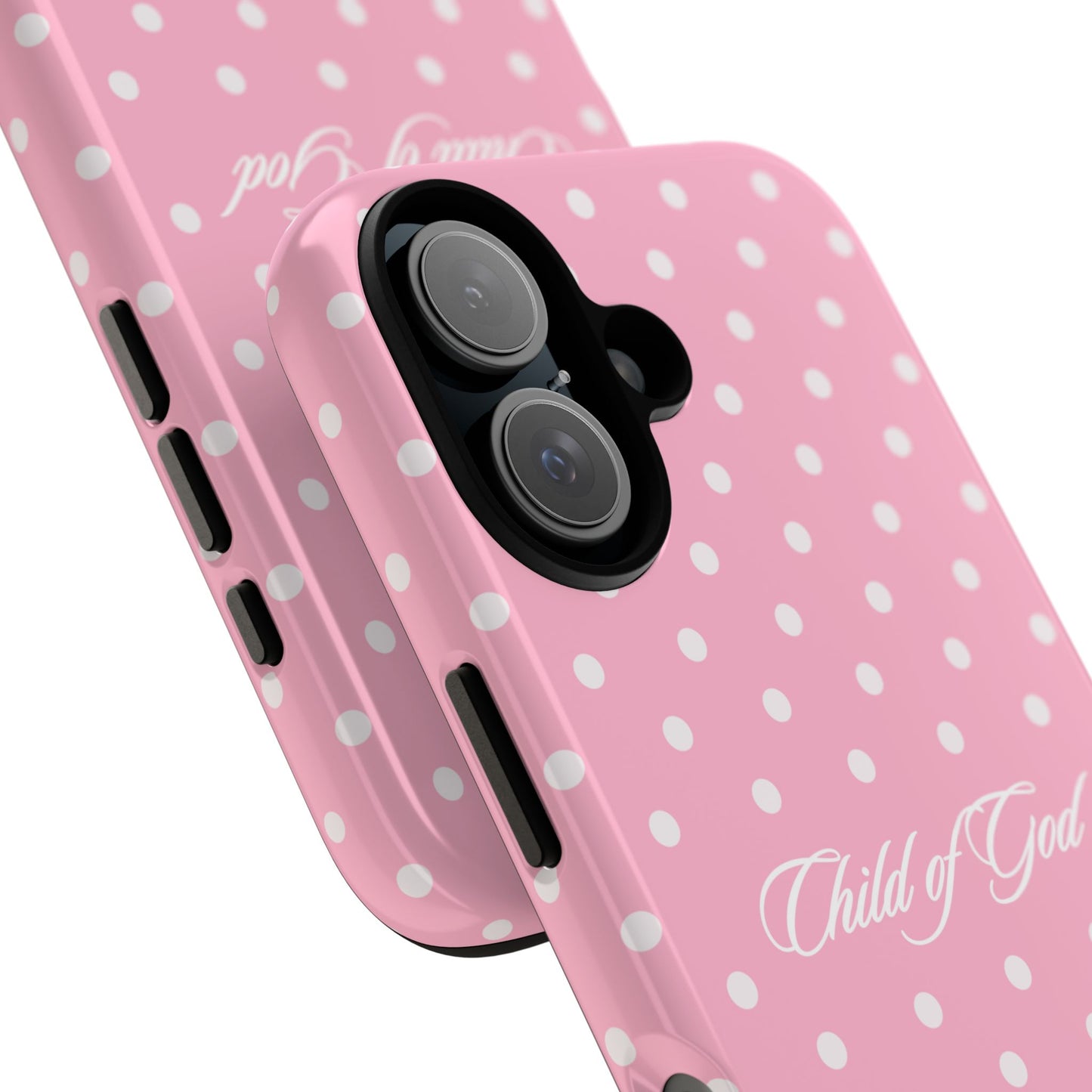 Child of God Pink Polka Dot Phone Case