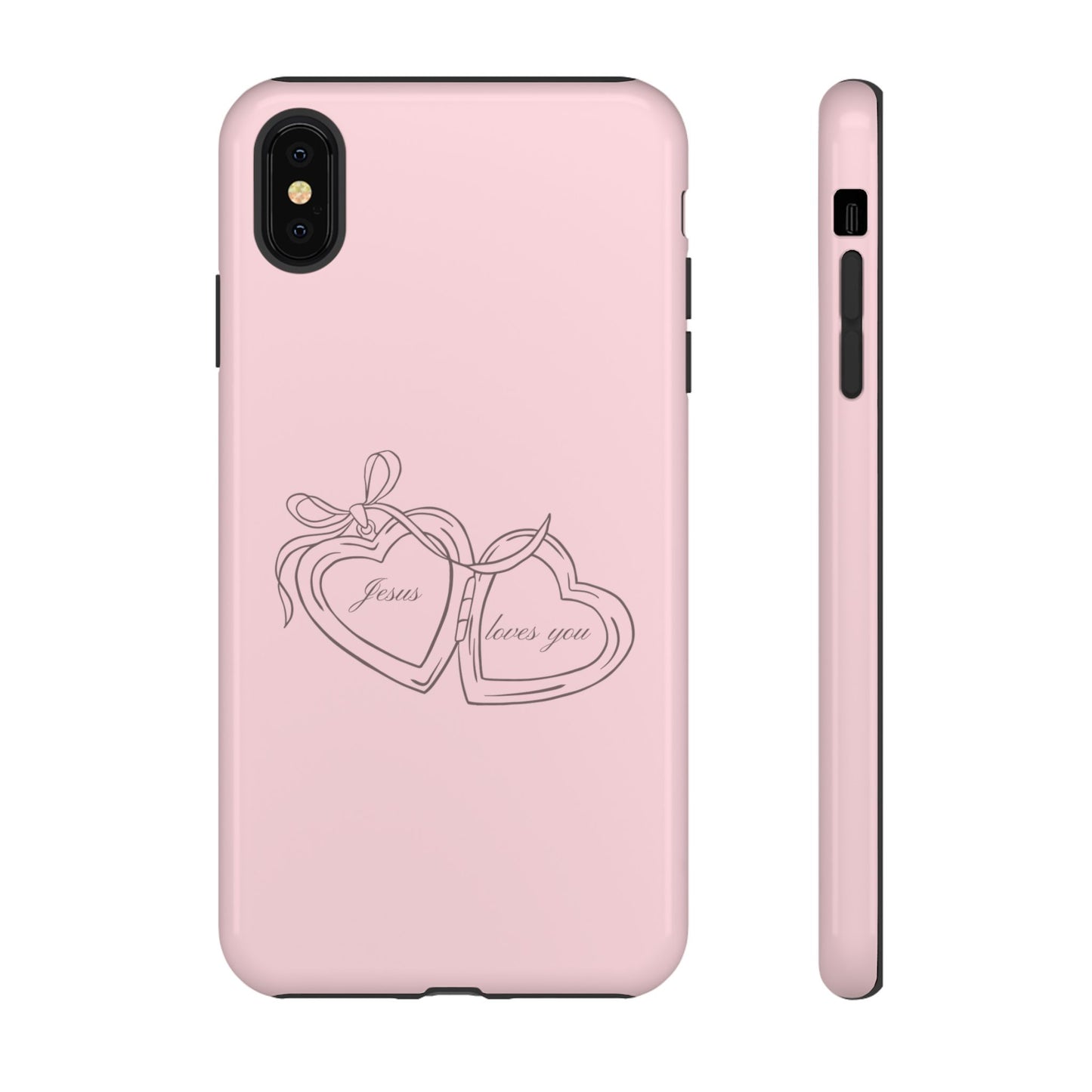 Jesus loves you Pink Locket Phone Case