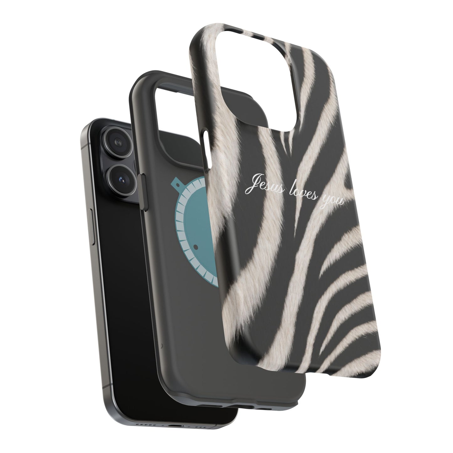 Jesus loves you Zebra MagSafe Phone Case
