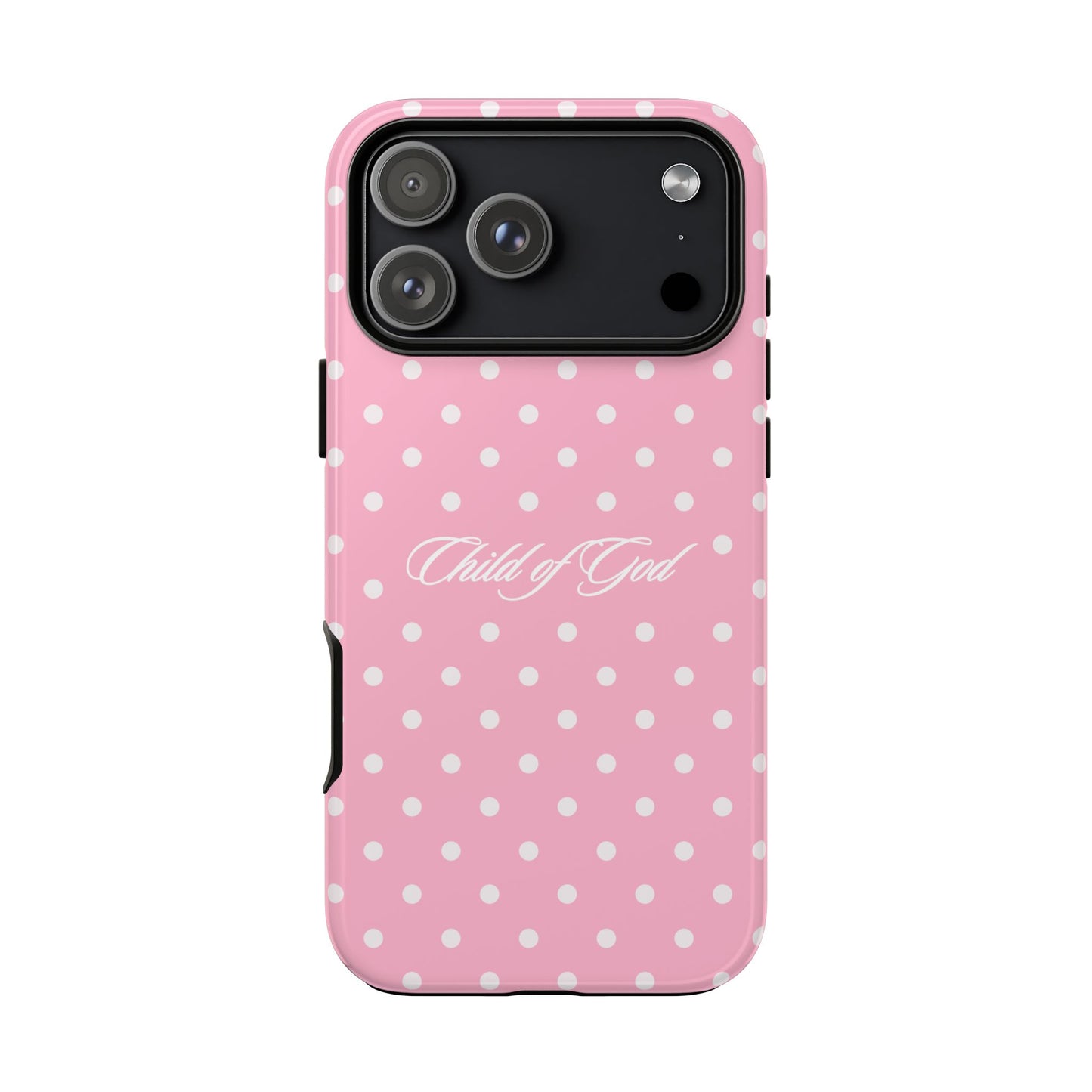 Child of God Pink Polka Dot Phone Case