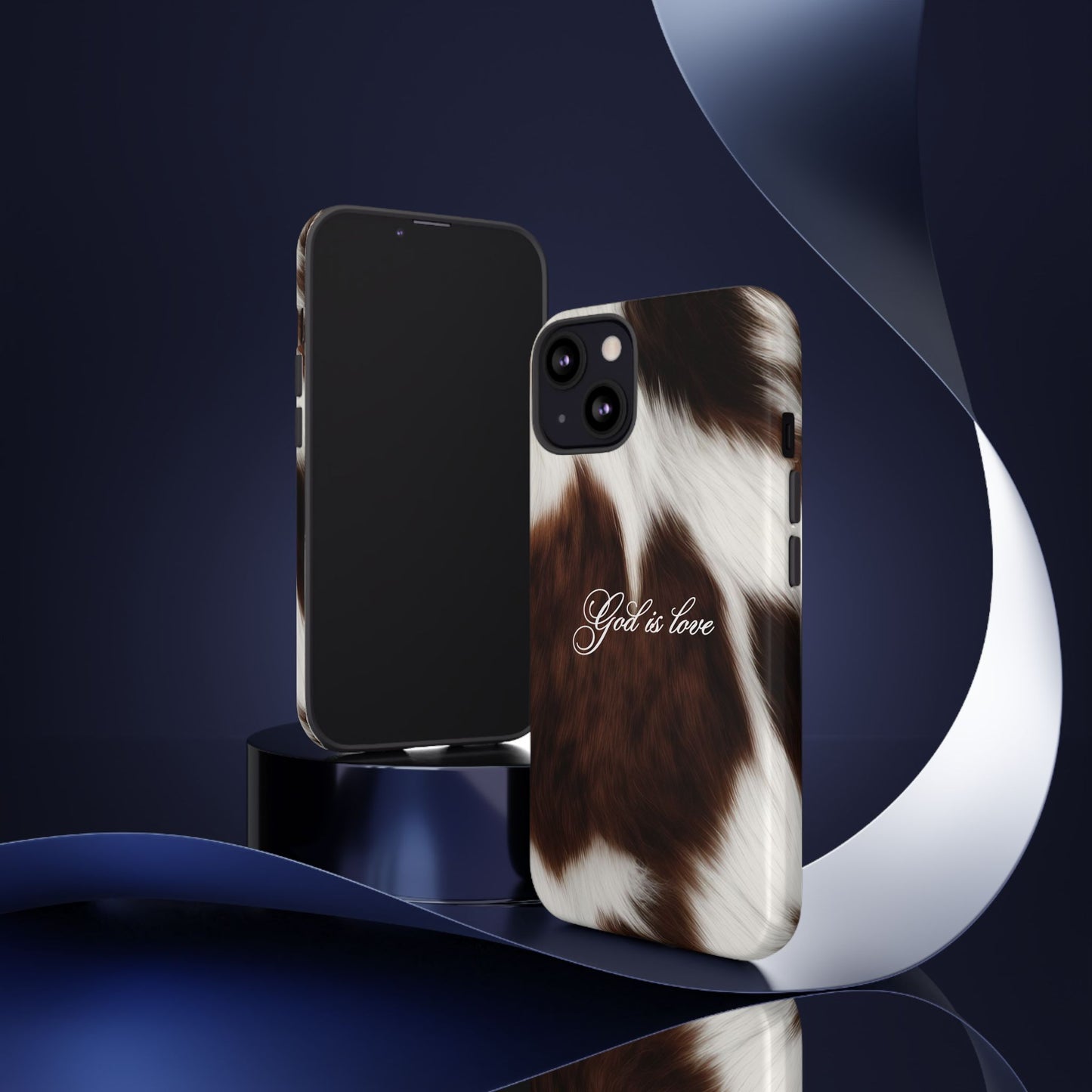 God is love Cow phone case