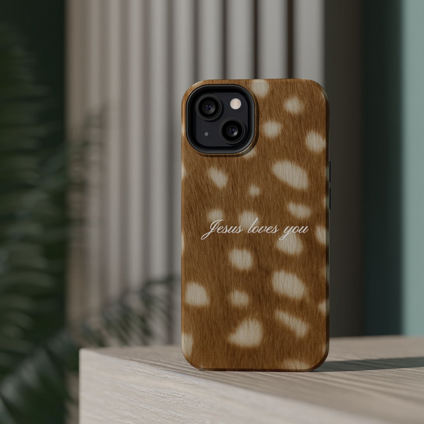 Jesus loves you Fawn MagSafe Phone Case
