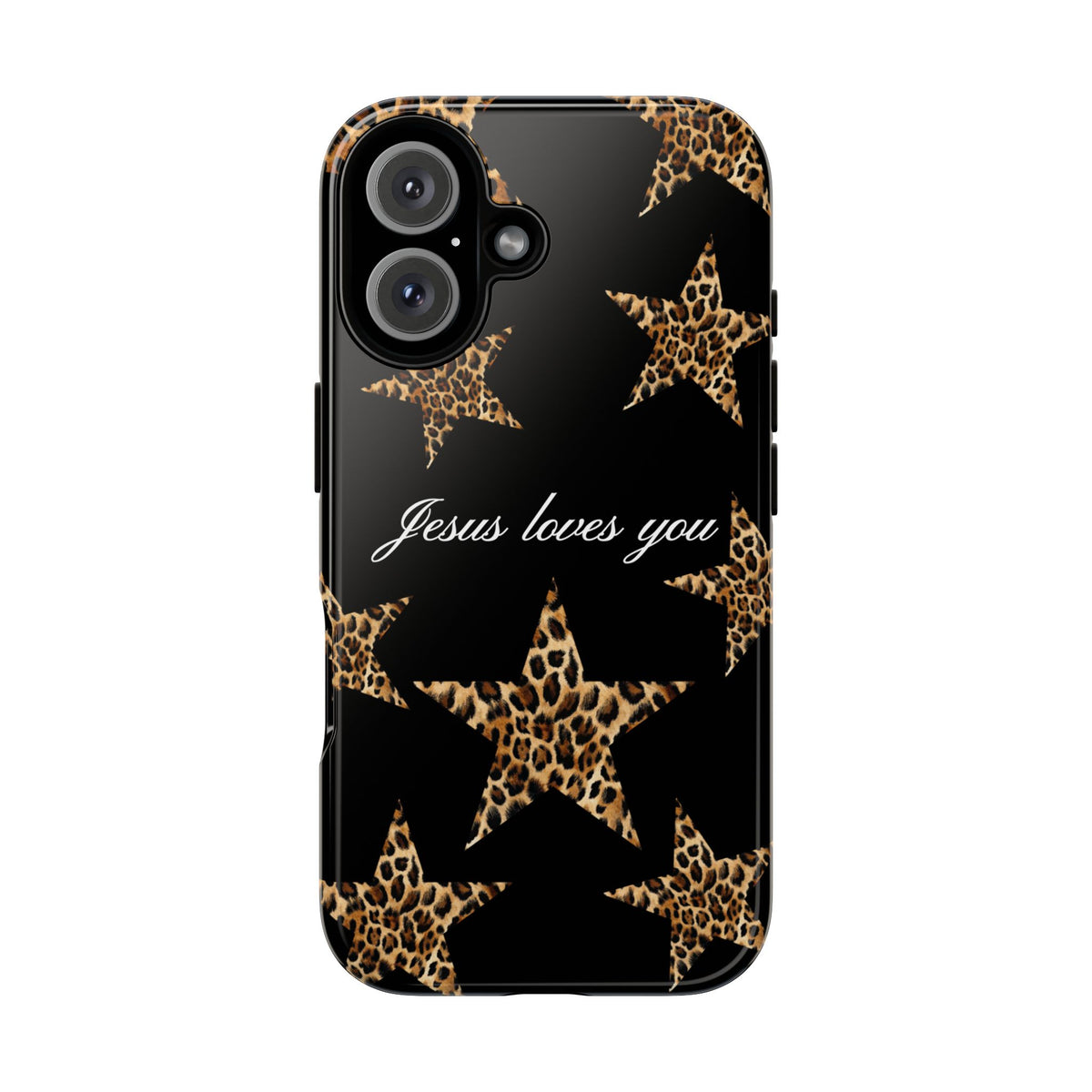 Jesus loves you Leopard Star phone case