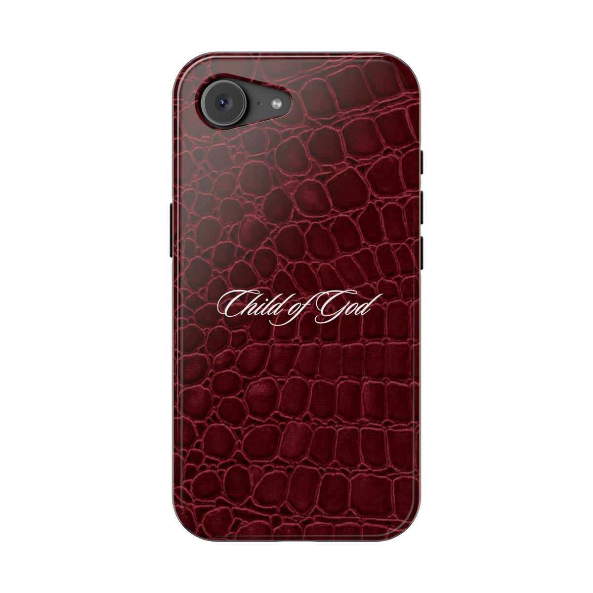 Child of God Burgundy Croc MagSafe Phone Case