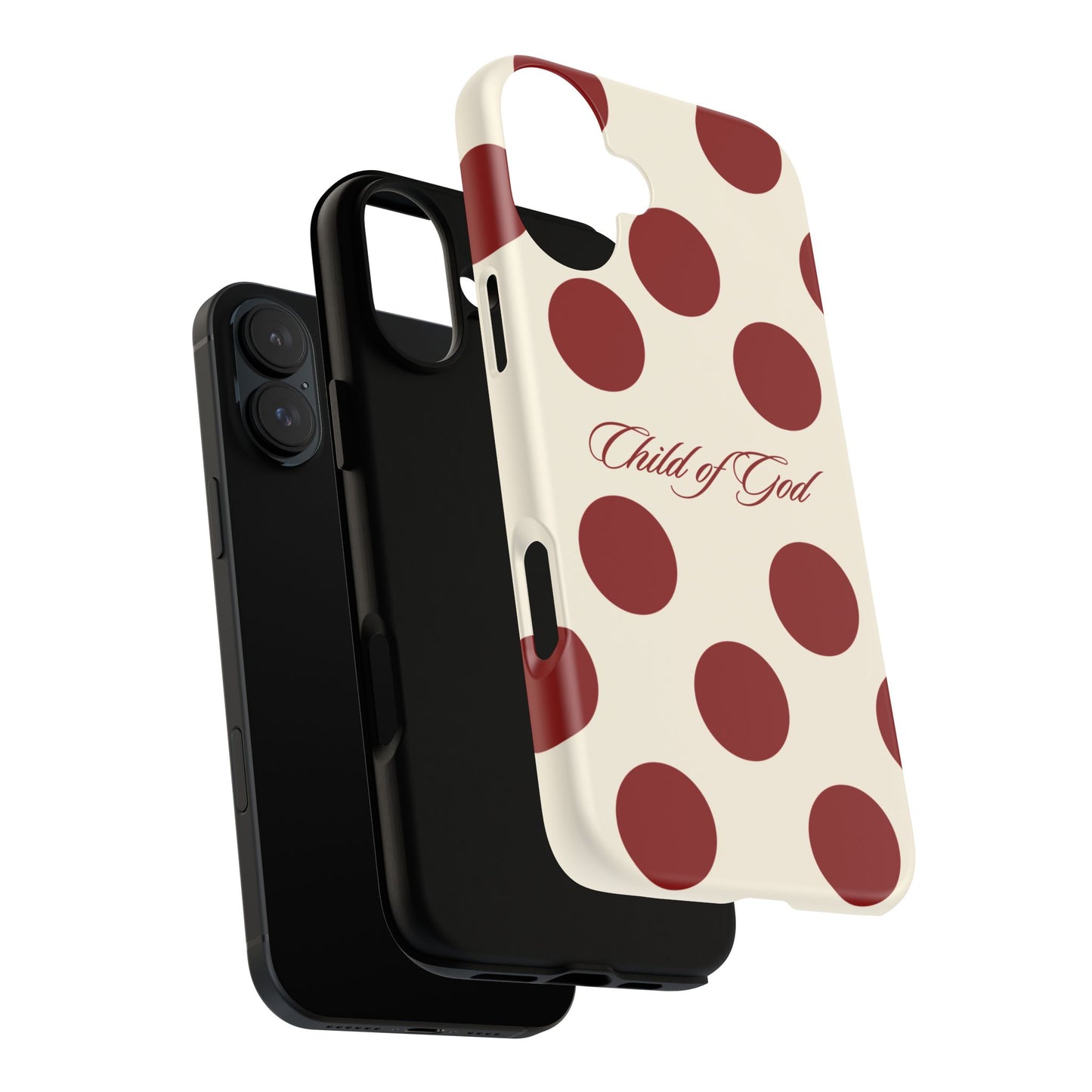 Child of God Red and Créame Phone Case