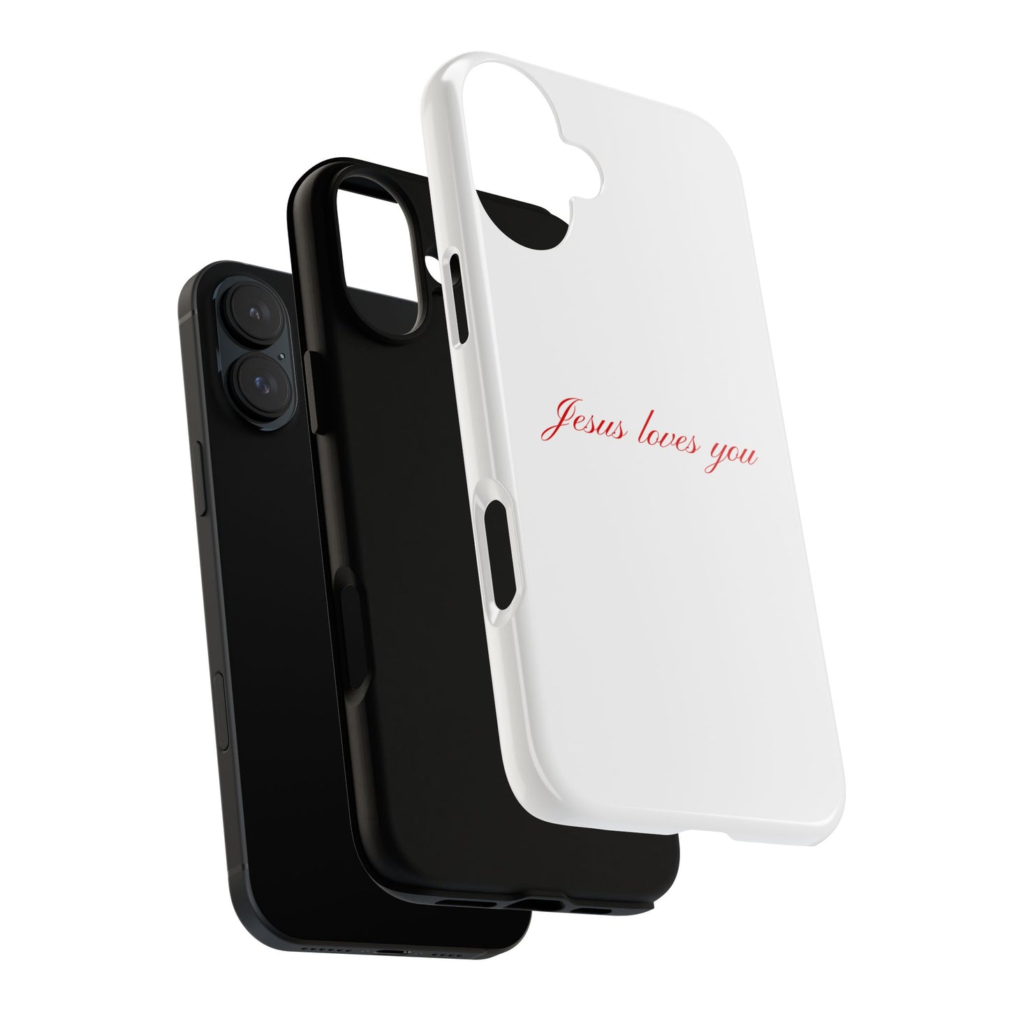 Jesus loves you White Phone Case