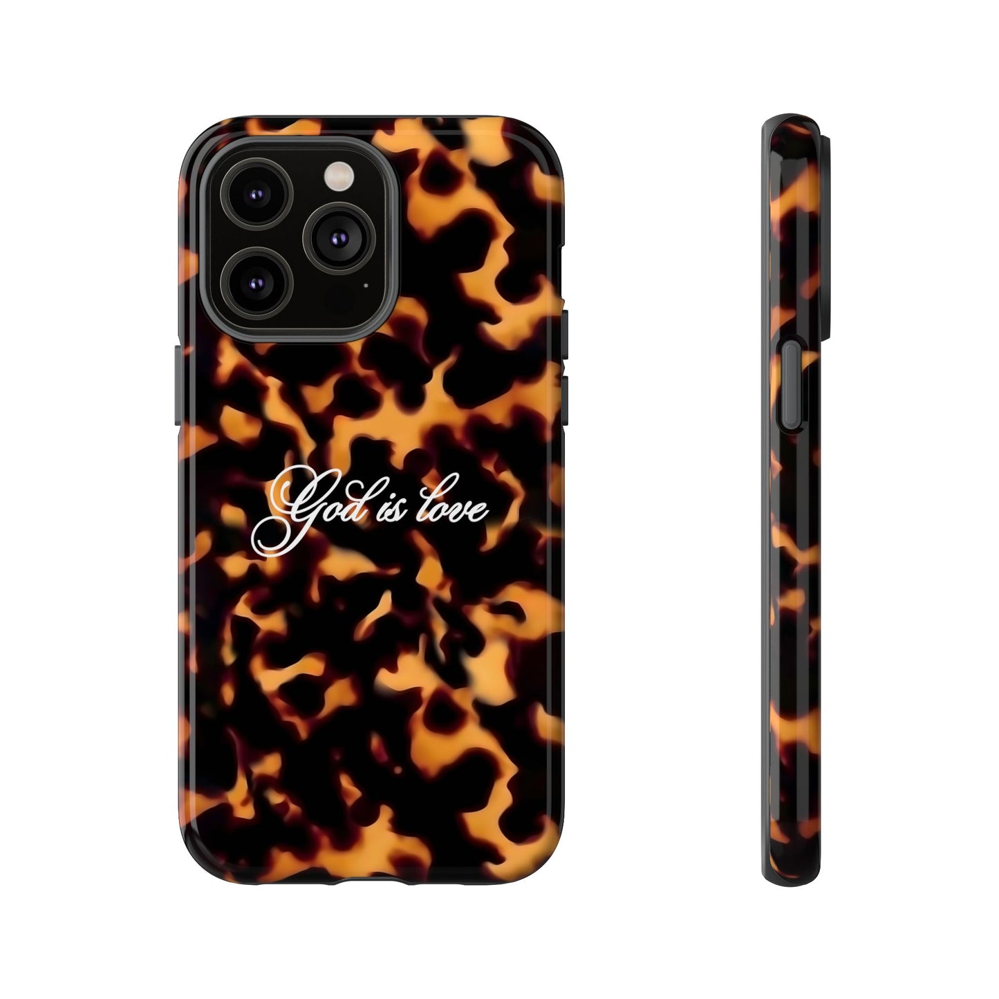 God is love Tortoise shell phone case