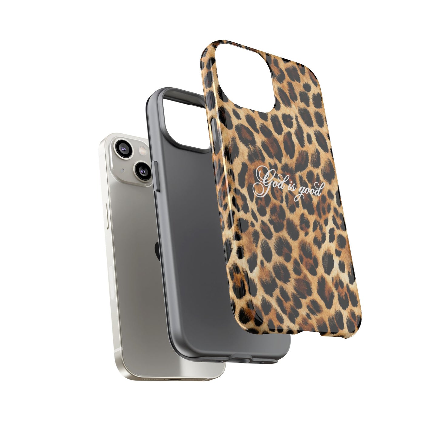 God is good Leopard Phone Case