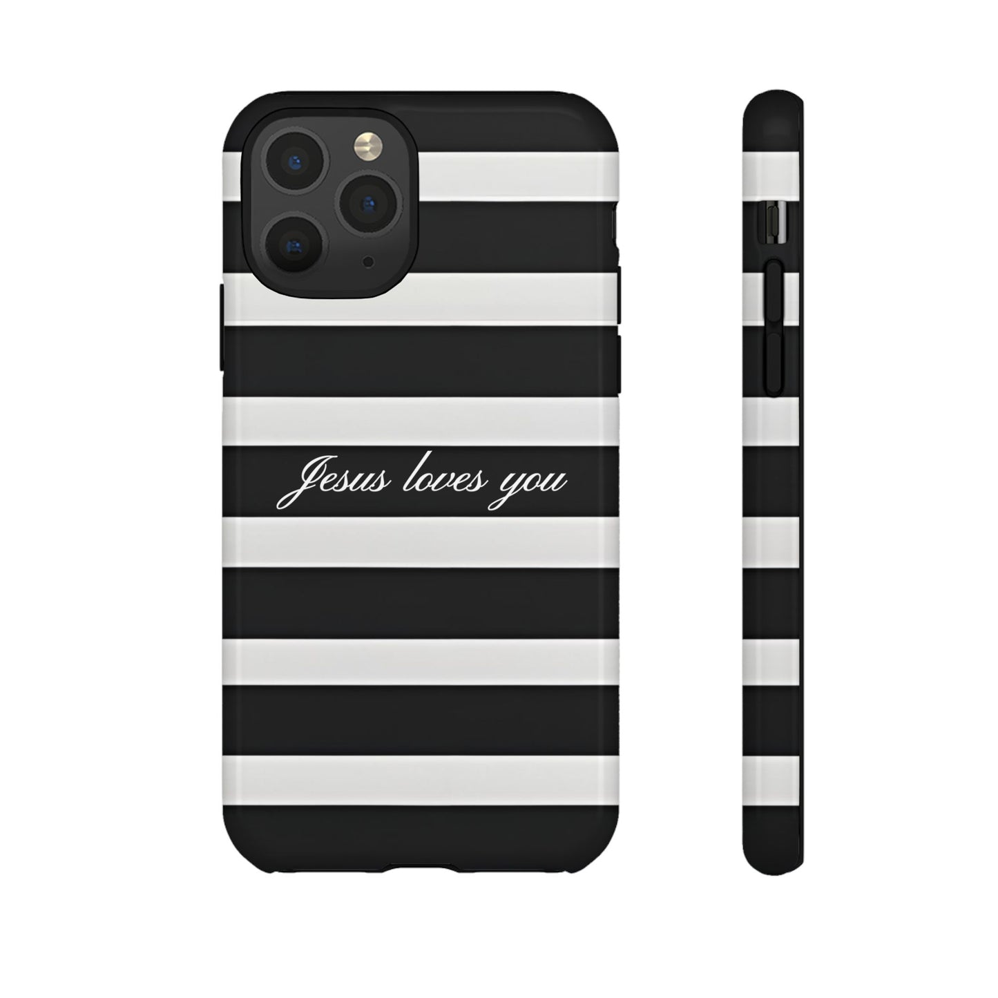 Jesus loves you Stripe Phone Case