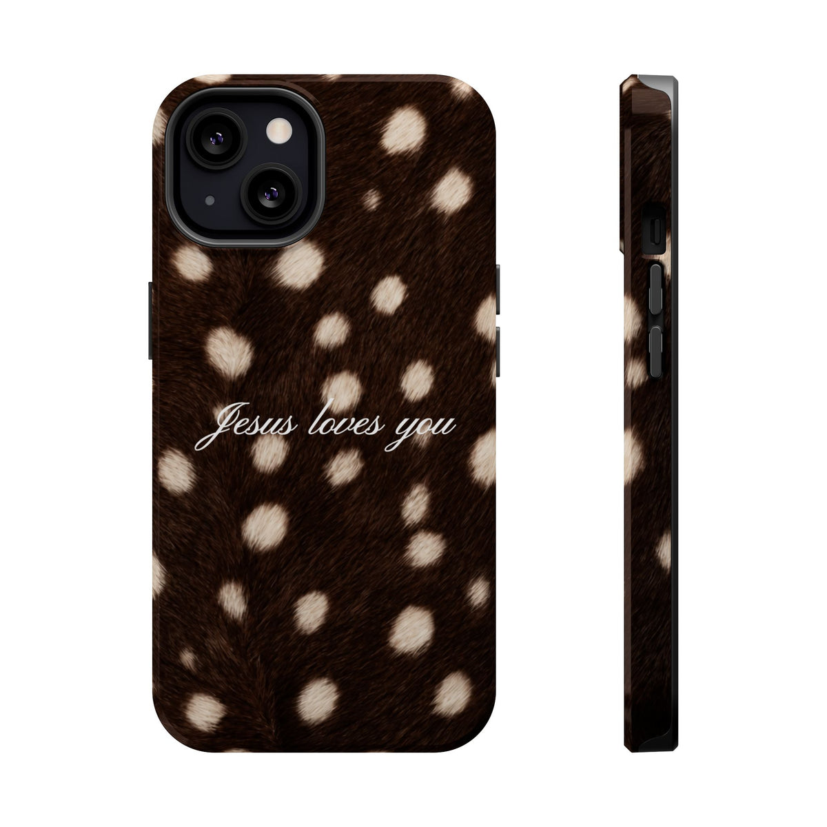 Jesus loves you Dark Fawn MagSafe Phone Case