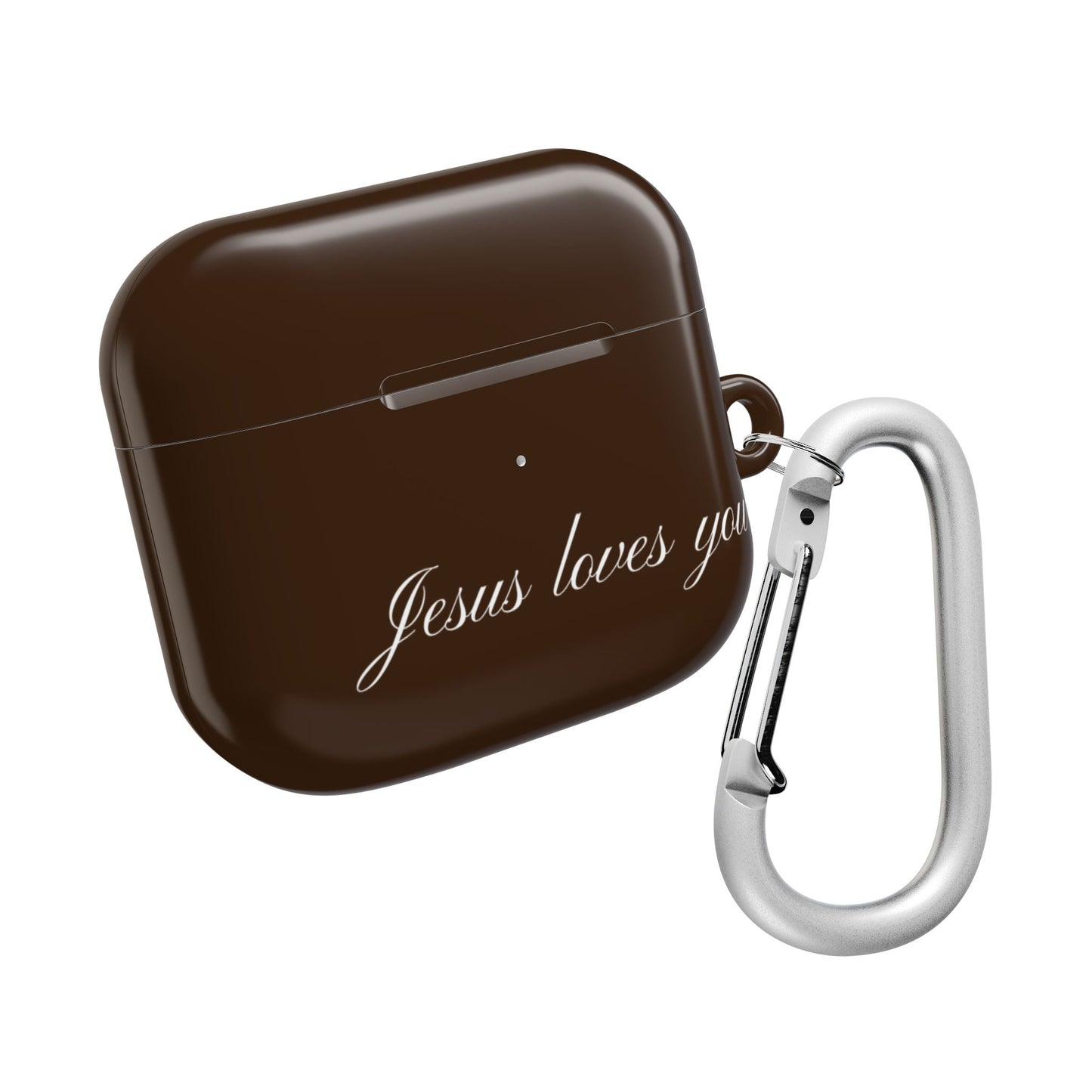 Jesus loves you Espresso AirPods Case