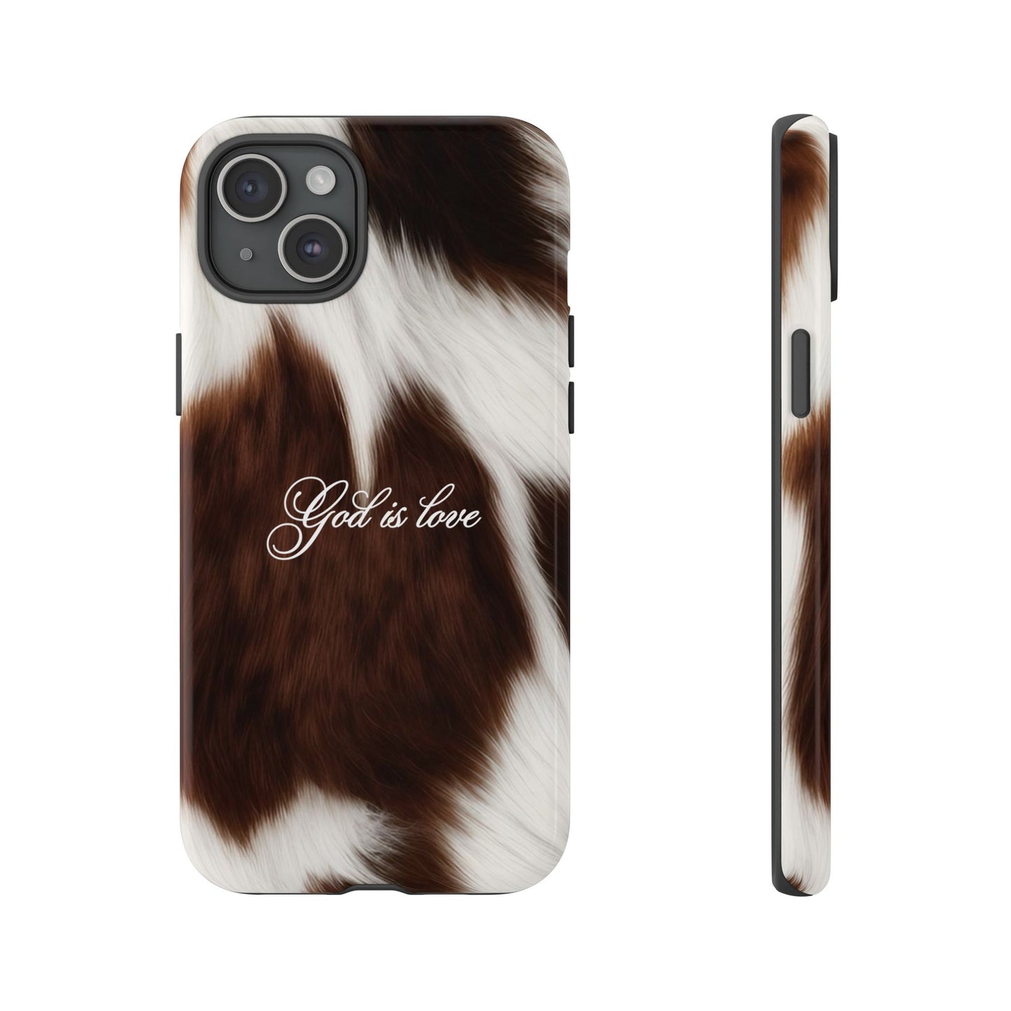 God is love Cow phone case