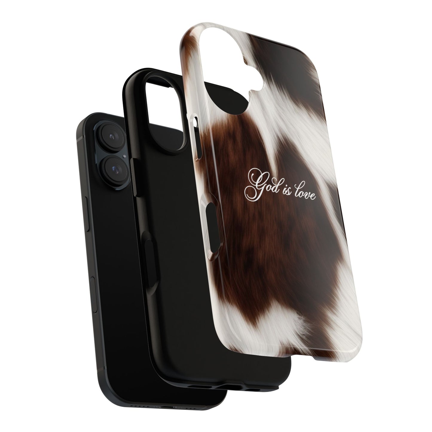 God is love Cow phone case