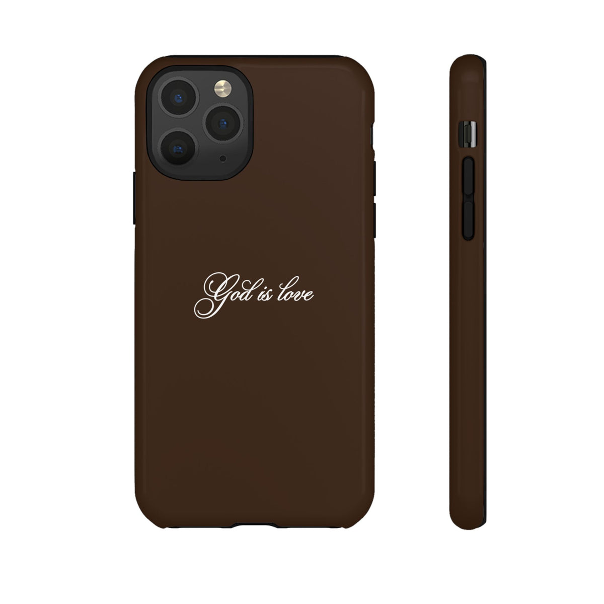 God is Love Espresso Phone Case