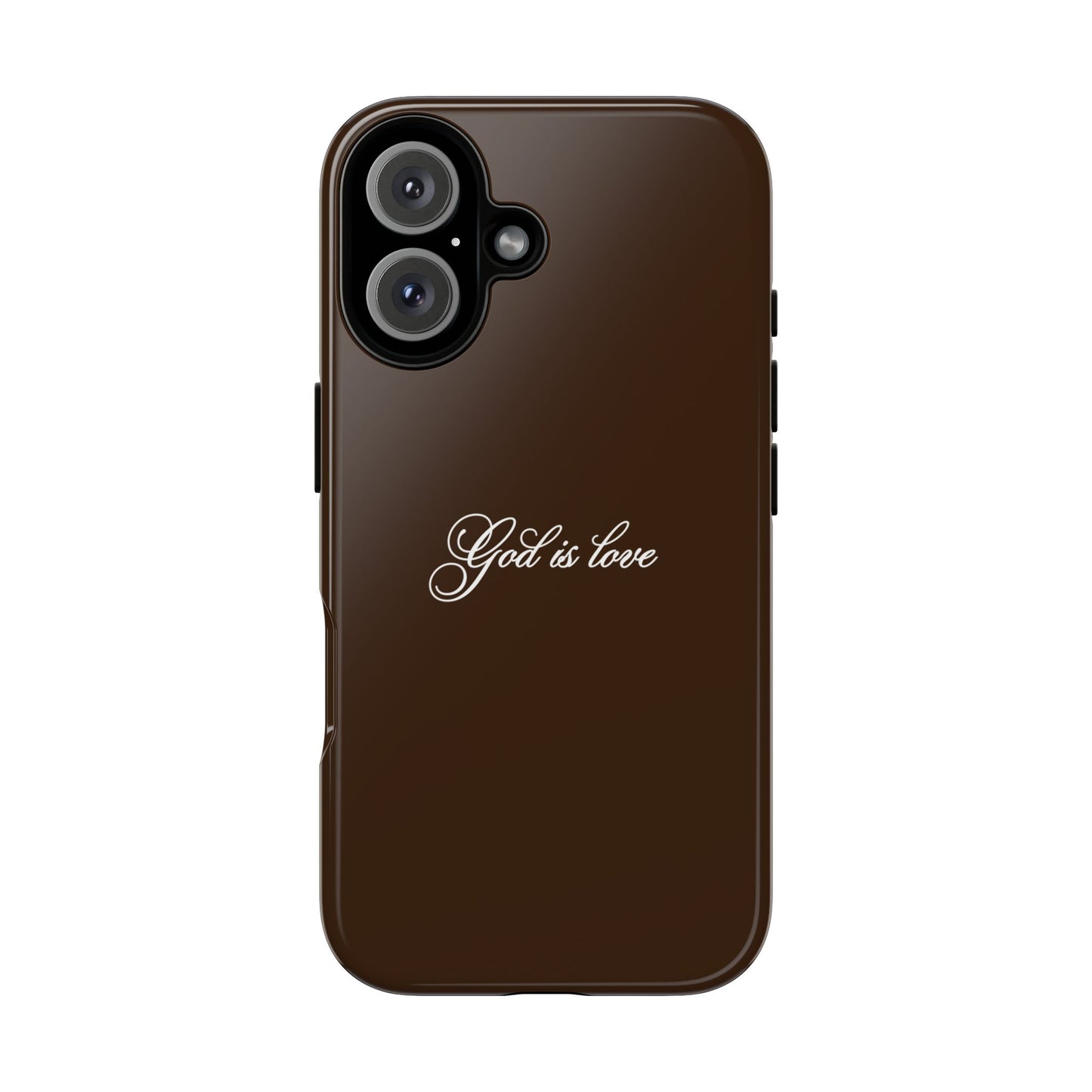 God is Love Espresso Phone Case