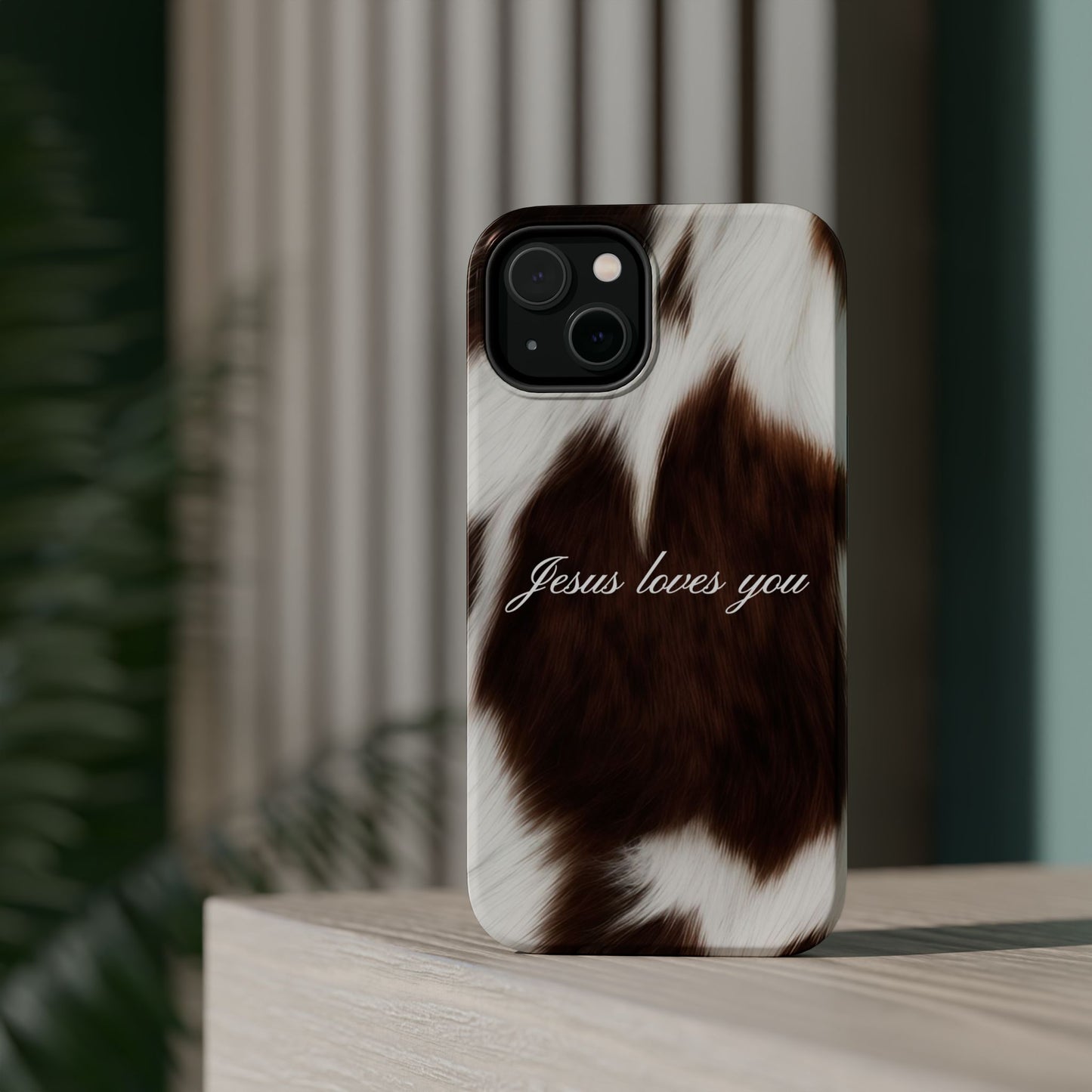 Jesus loves you Cow MagSafe Phone Case