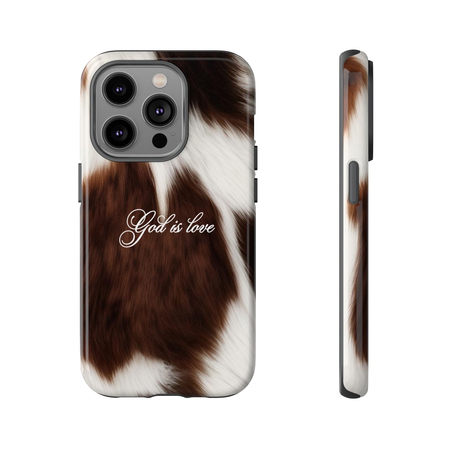 God is love Cow phone case