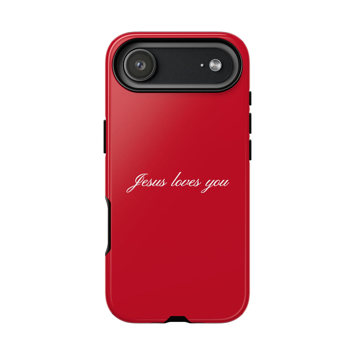 Jesus loves you Red Phone Case