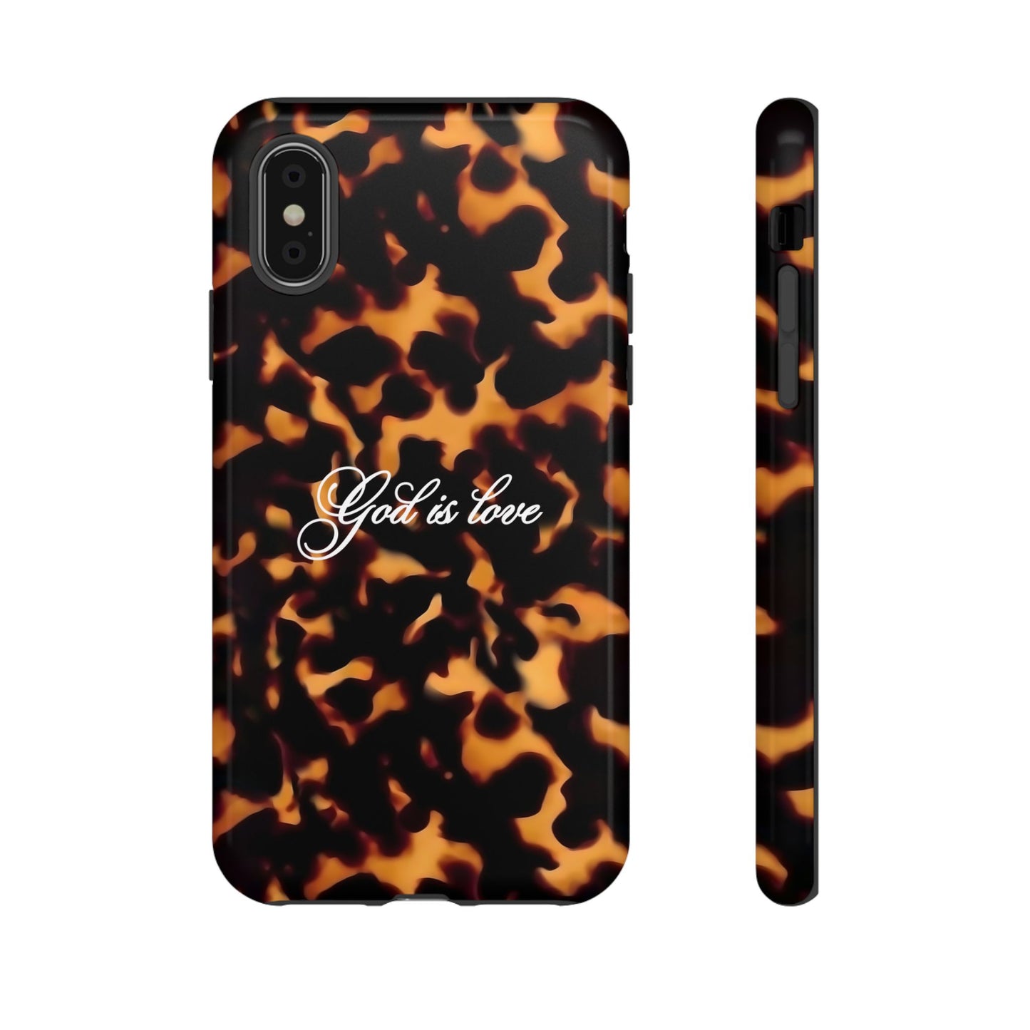 God is love Tortoise shell phone case