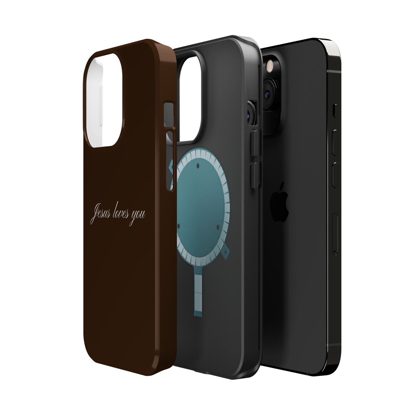 Jesus loves you Espresso MagSafe Phone Case